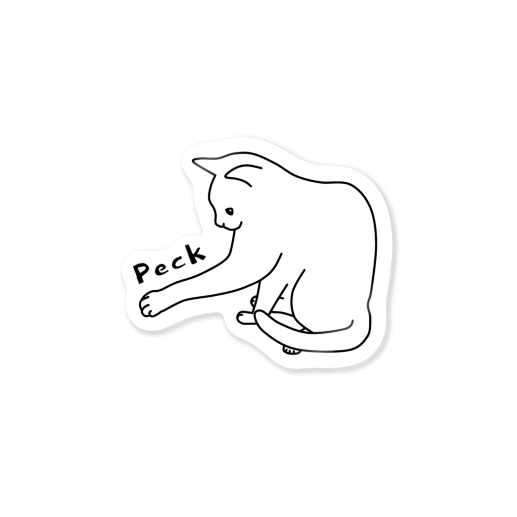 MiMoZa@猫好きのPeck Sticker