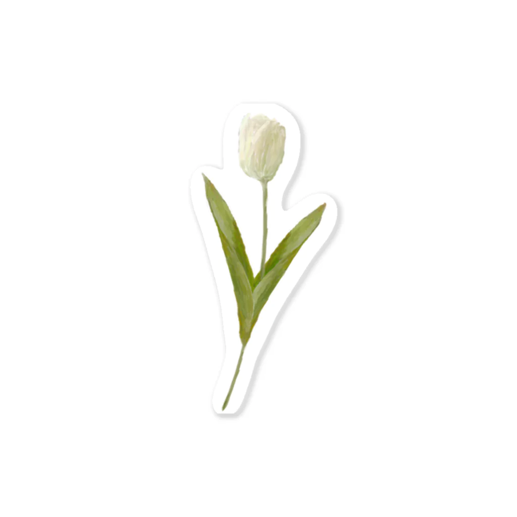 rilybiiのCream Tulip Sticker