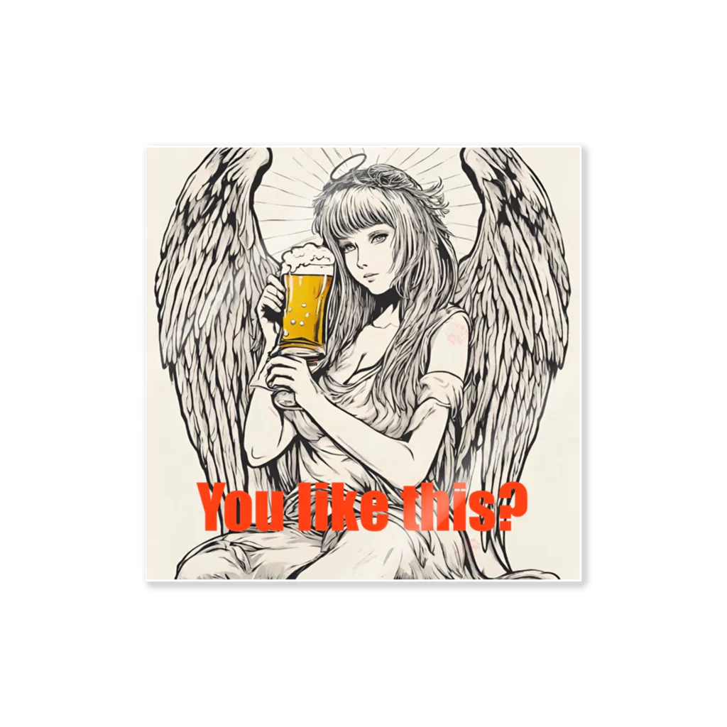 パイルドライバーのAngel beer Sticker