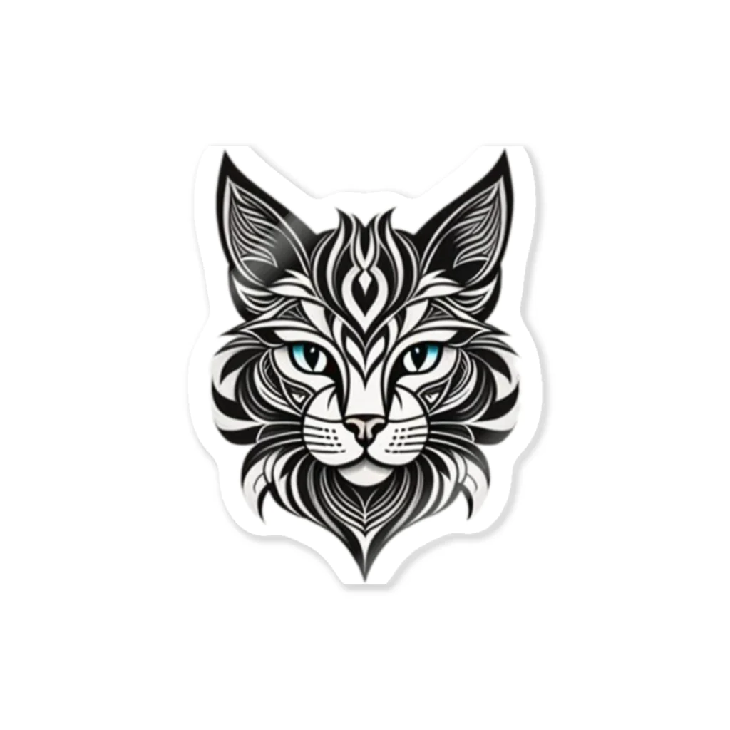 629_CAT_ARTのモノラルキャット2 Sticker