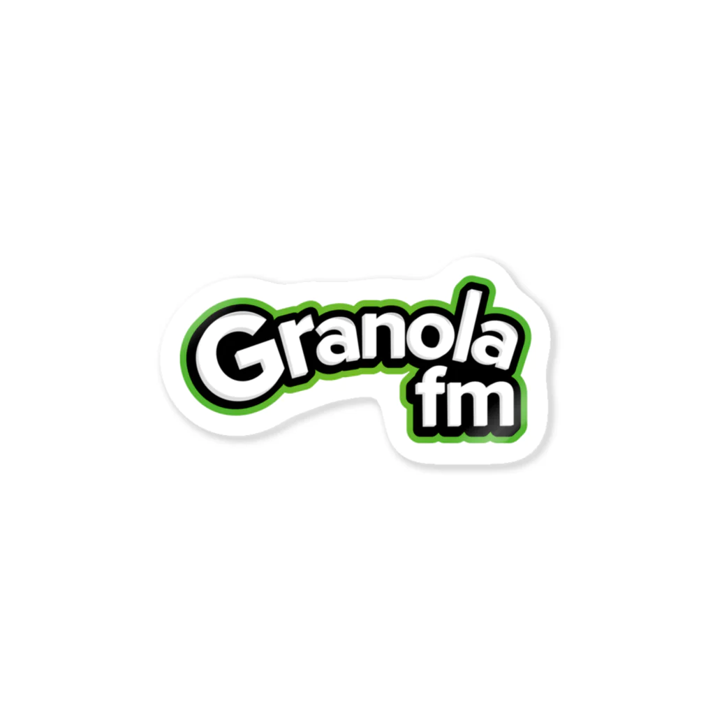 granola fmのgranola fm green Sticker