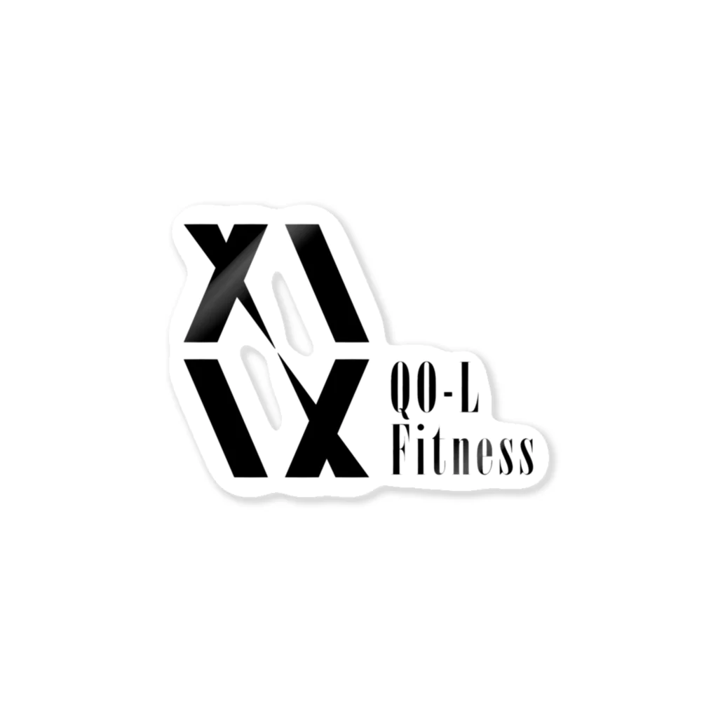 QO-L FitnessのQO-L Fitness(ブラック) ステッカー