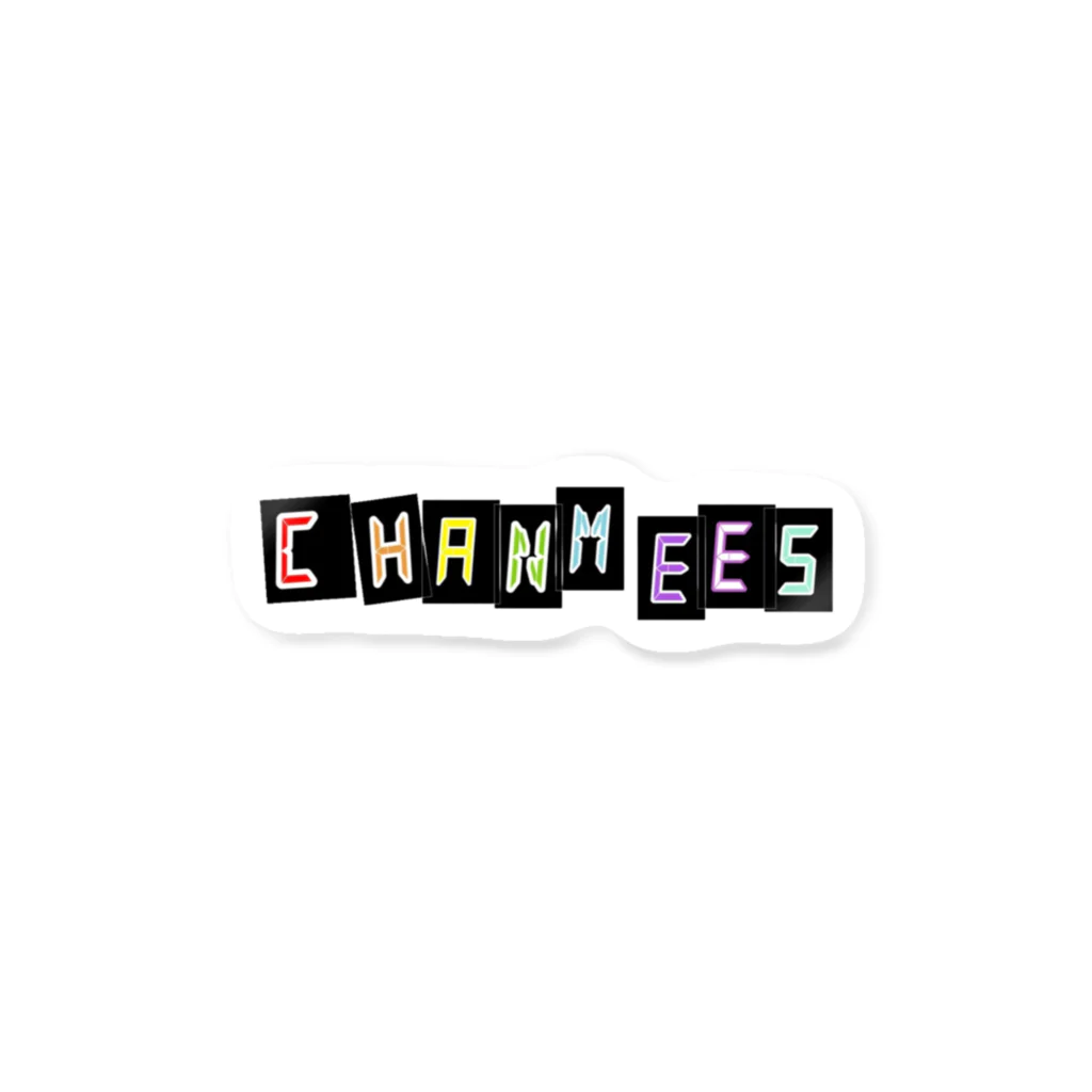 chanmeesのチャンミーズ　ロゴ Sticker