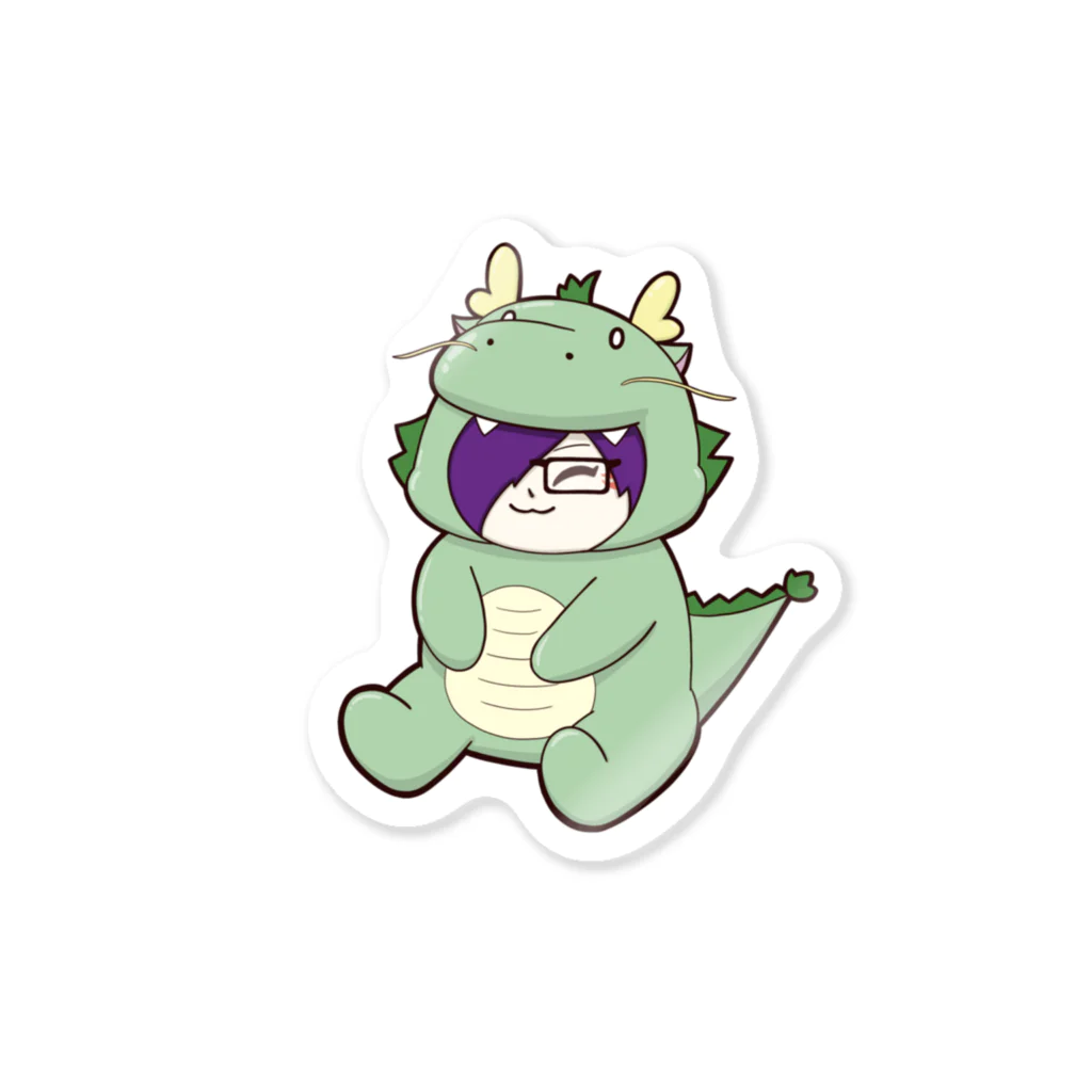 ichacoのアイテムショップ🦖💨のichacoステッカー（どらごん） Sticker