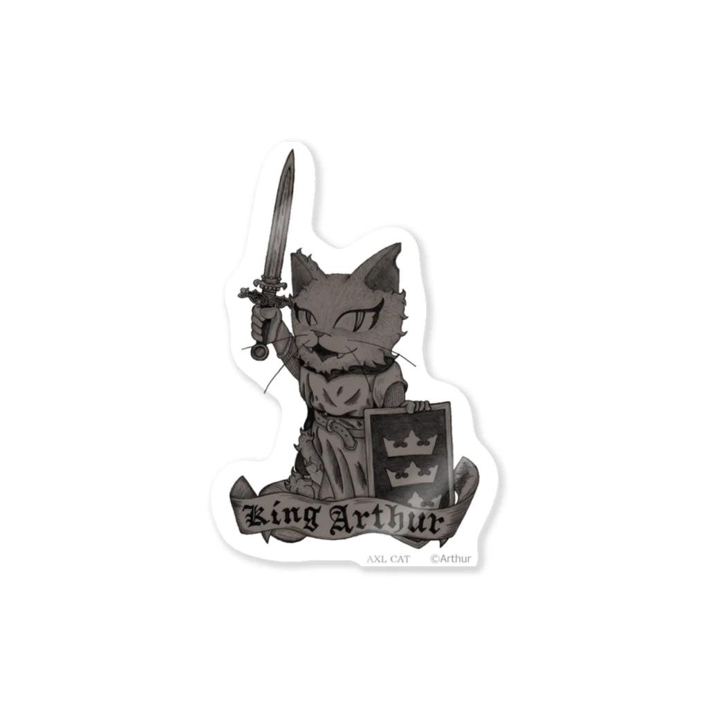 AXL CATのアーサー王 (AXL CAT) Sticker