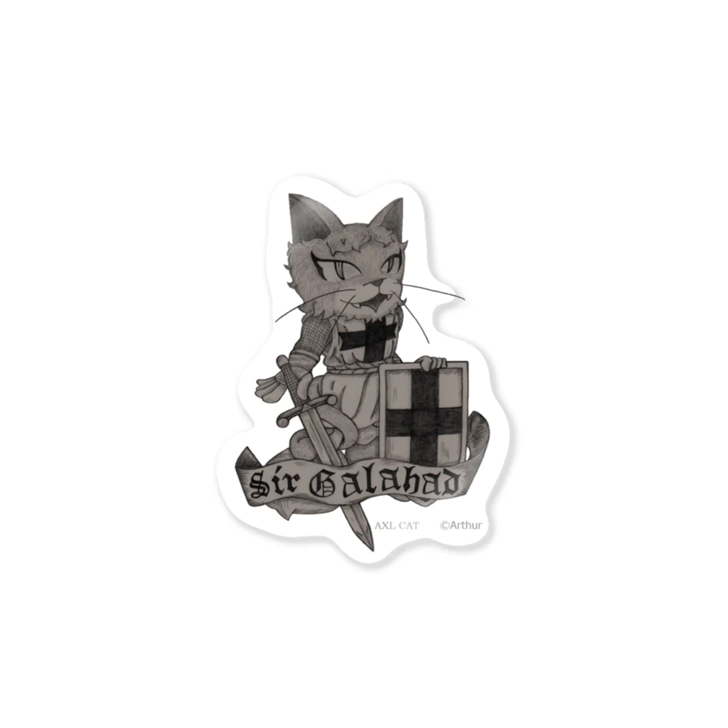 AXL CATのガラハッド (AXL CAT) Sticker