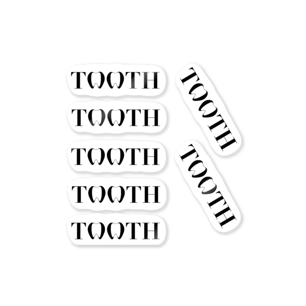 KAAK studioのTooth logoステッカー７枚セット Sticker