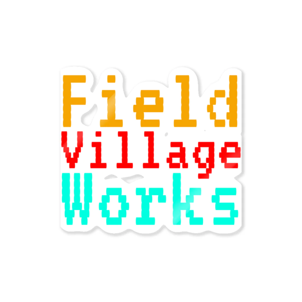 FIELD VILLAGE WORKS.vol55n7fのFVW7 ステッカー