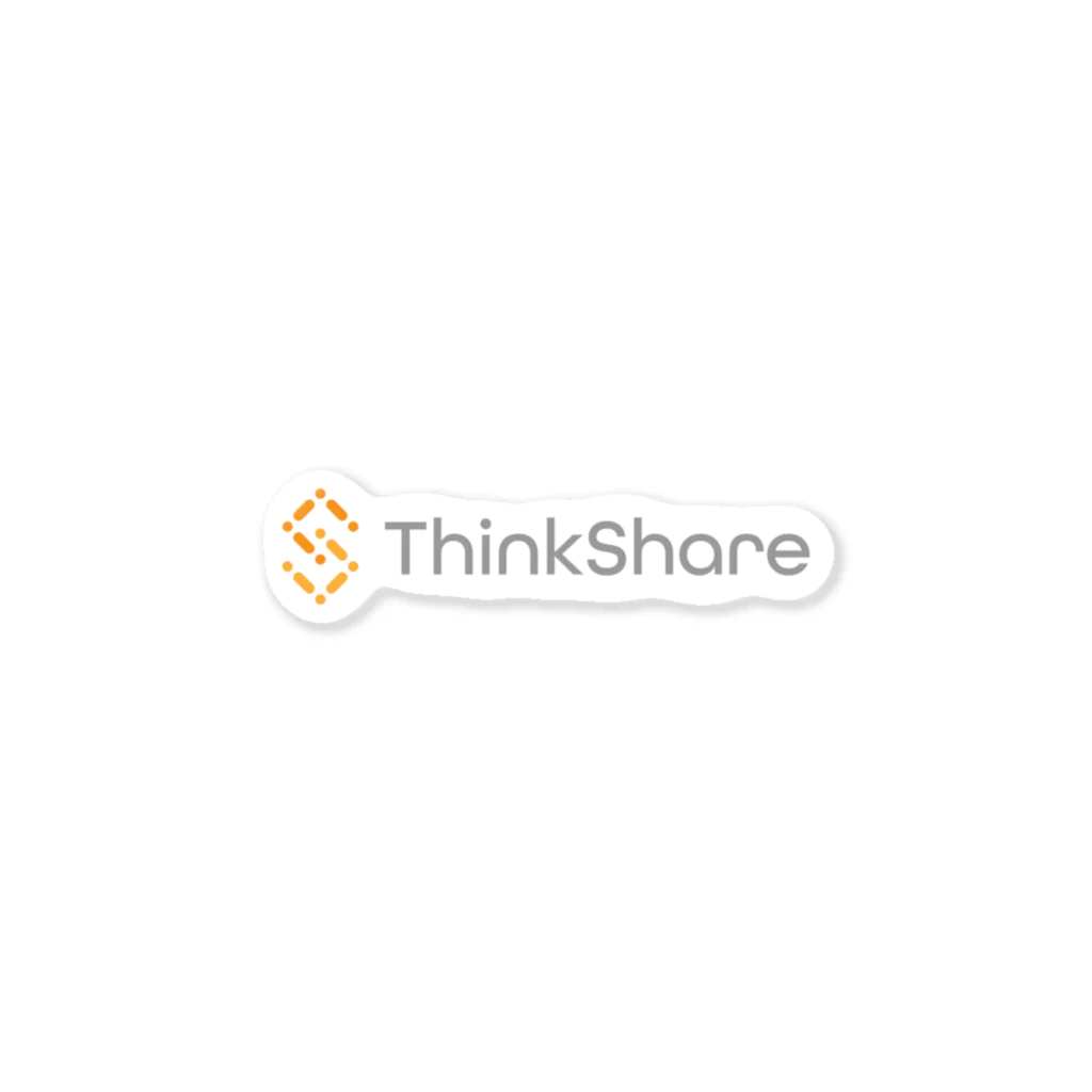 ThinkShare公式ストアのThinkShareステッカー横 ステッカー