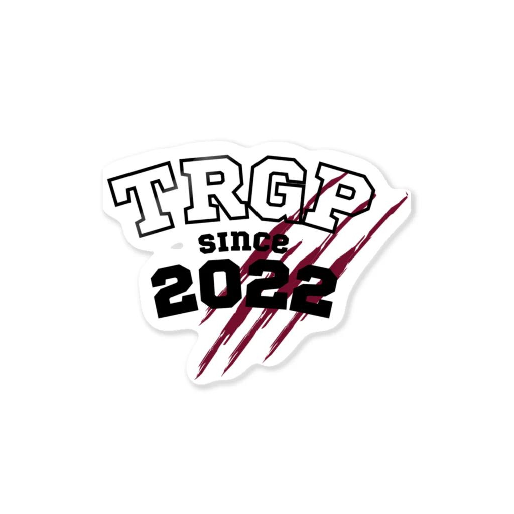 trexracegpのTRGP黒字デザイン ステッカー