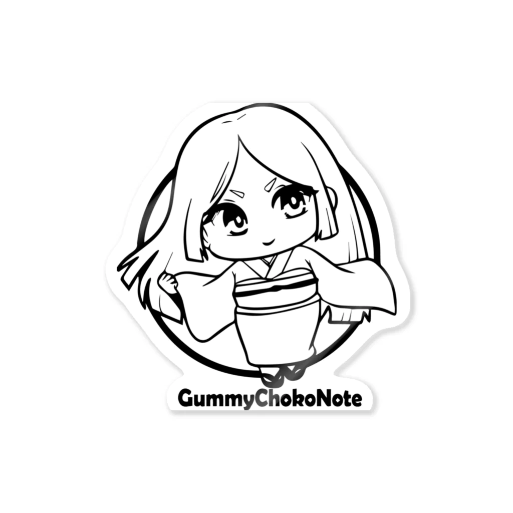 グミチョ子ノートgummychokonoteの雪女の「ゆきこさん」 Sticker
