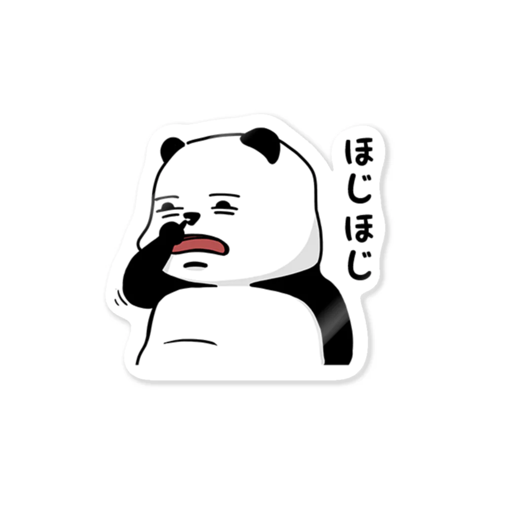 "PETROL HEADS" Designのクマパンダ「鼻ほじ」 Sticker