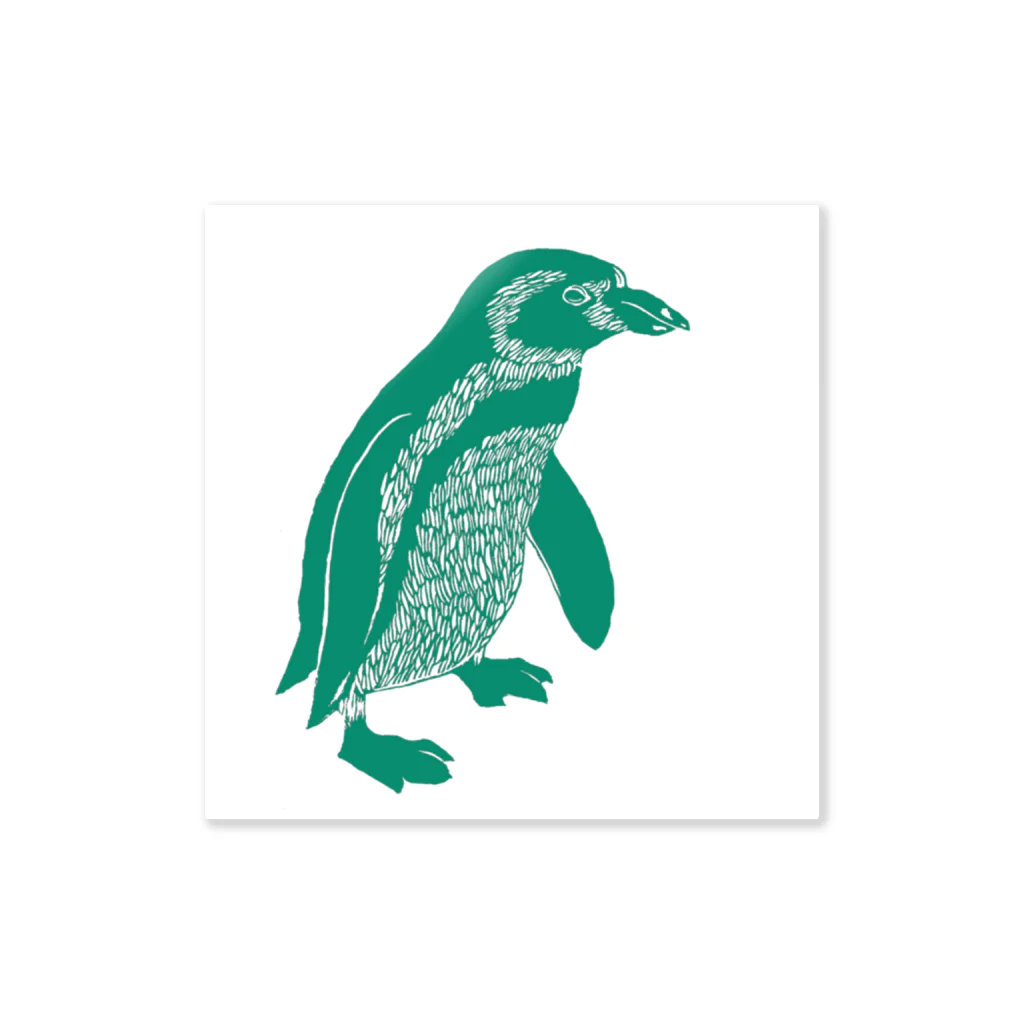 TakeshiKuriharaArtのPenguin (Green) ステッカー