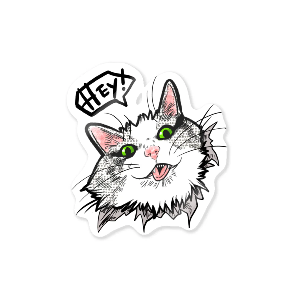 CATS HOLICのHEY! 스티커