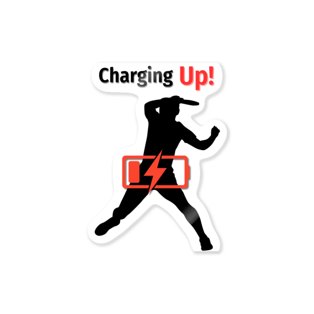 creative-power-labのCharging Up　卓球 Sticker