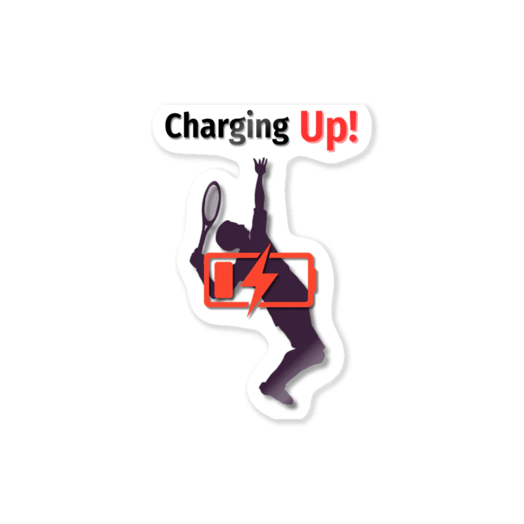 creative-power-labのCharging Up　テニス ステッカー