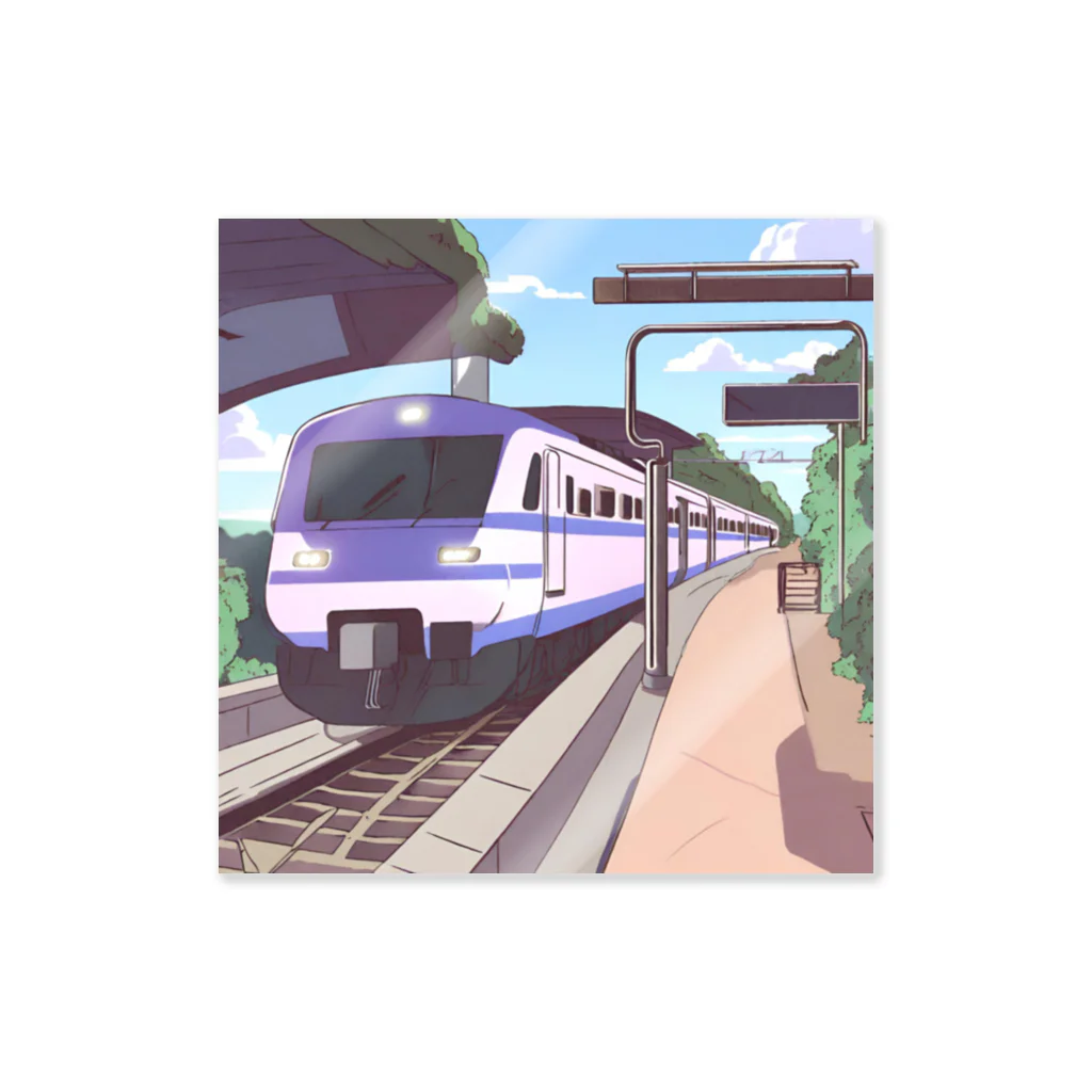 はまみるの軽快で洗練されたモダン鉄道 Sticker