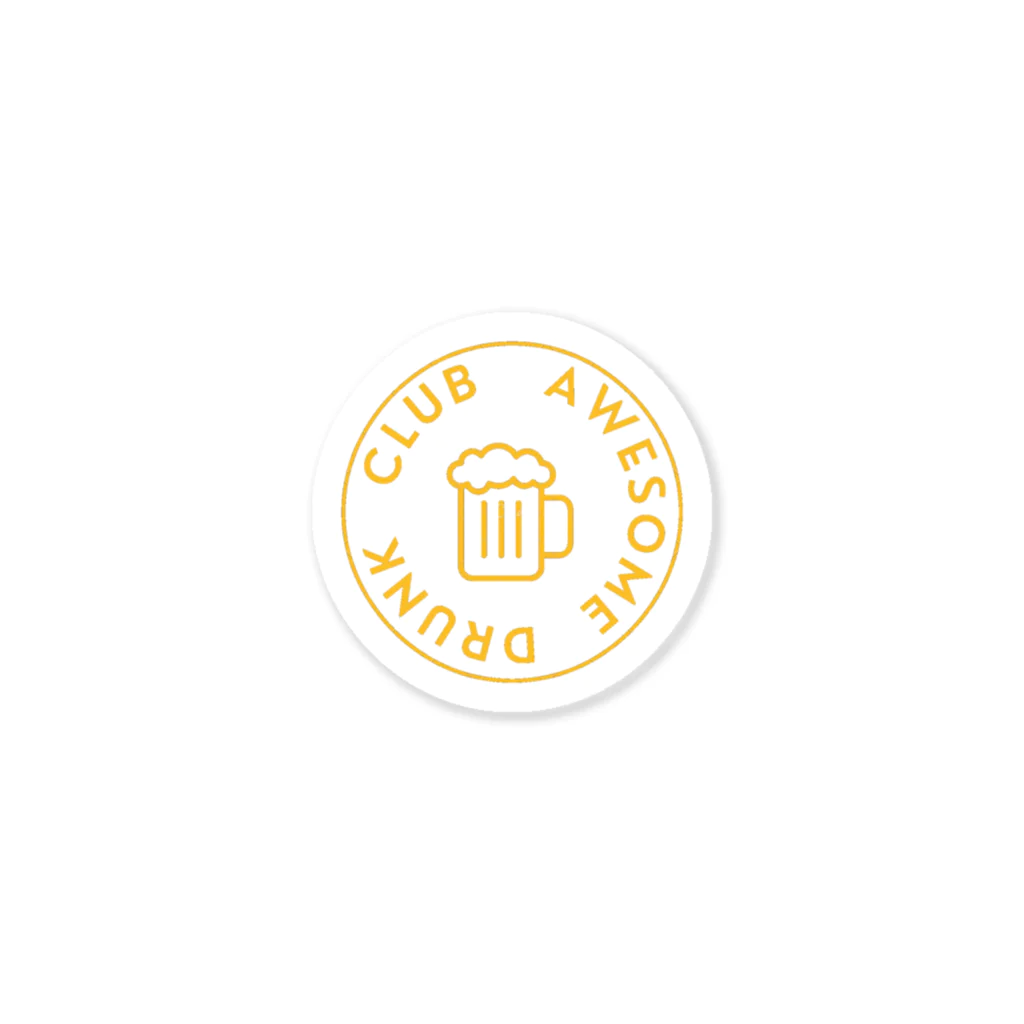 Awesome Drunk ClubのADSロゴ Sticker