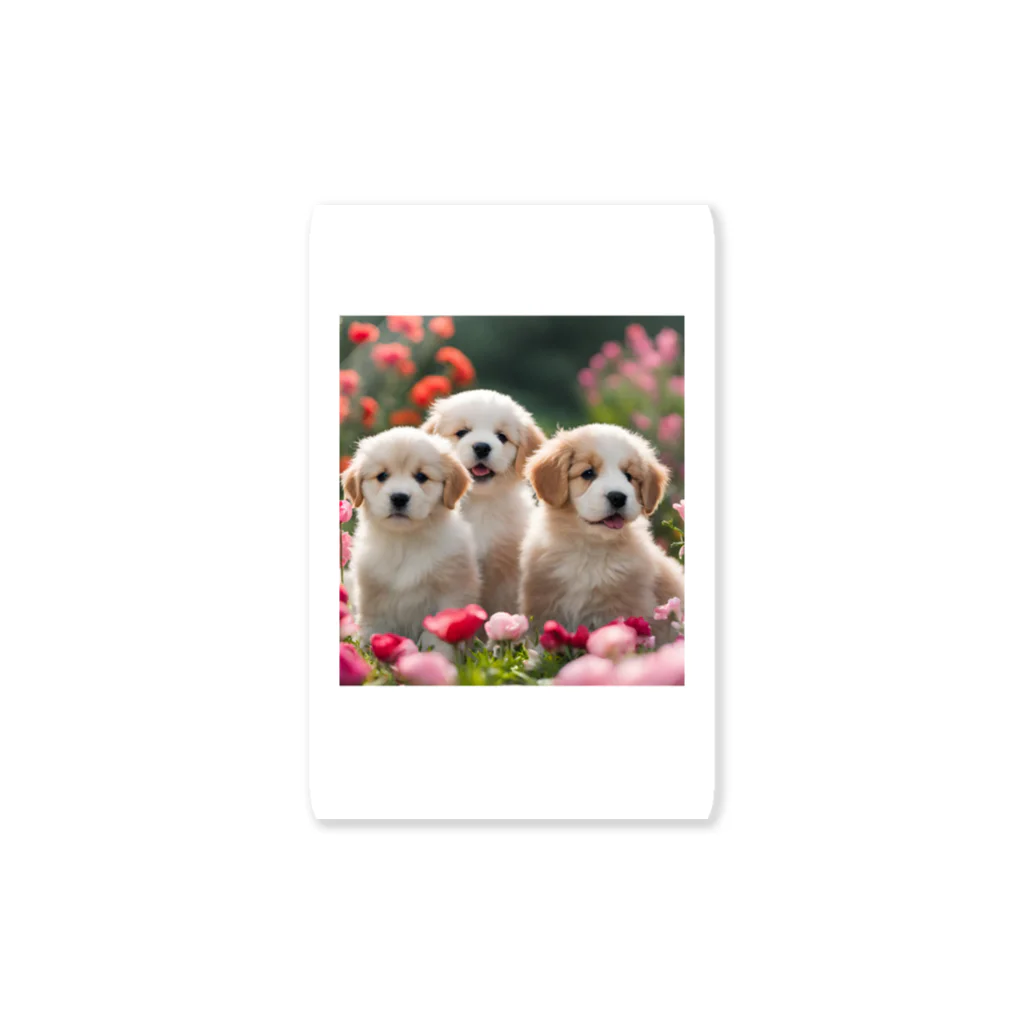 ぱむぱむのかわいい仔犬のグッズ Sticker