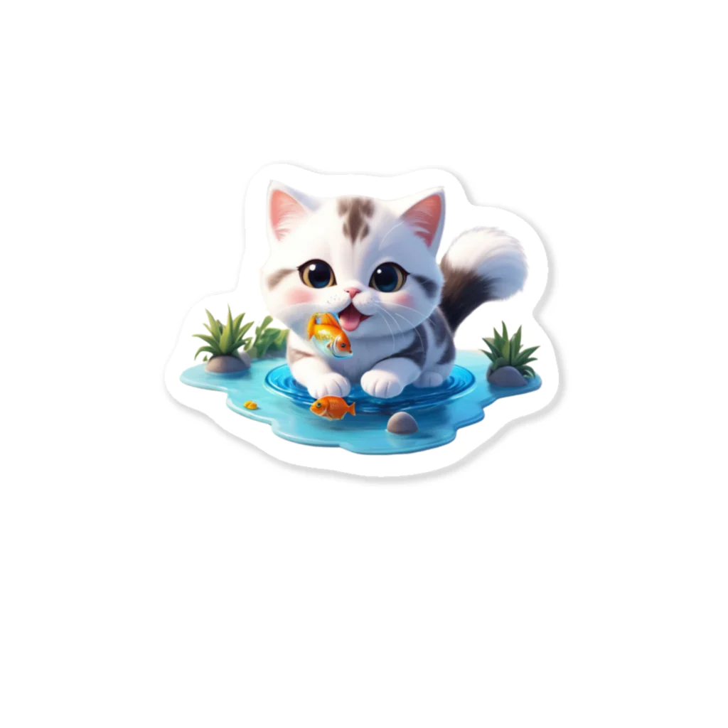 〜たけしゃんのお店〜のネコの幸せ⑥ Sticker