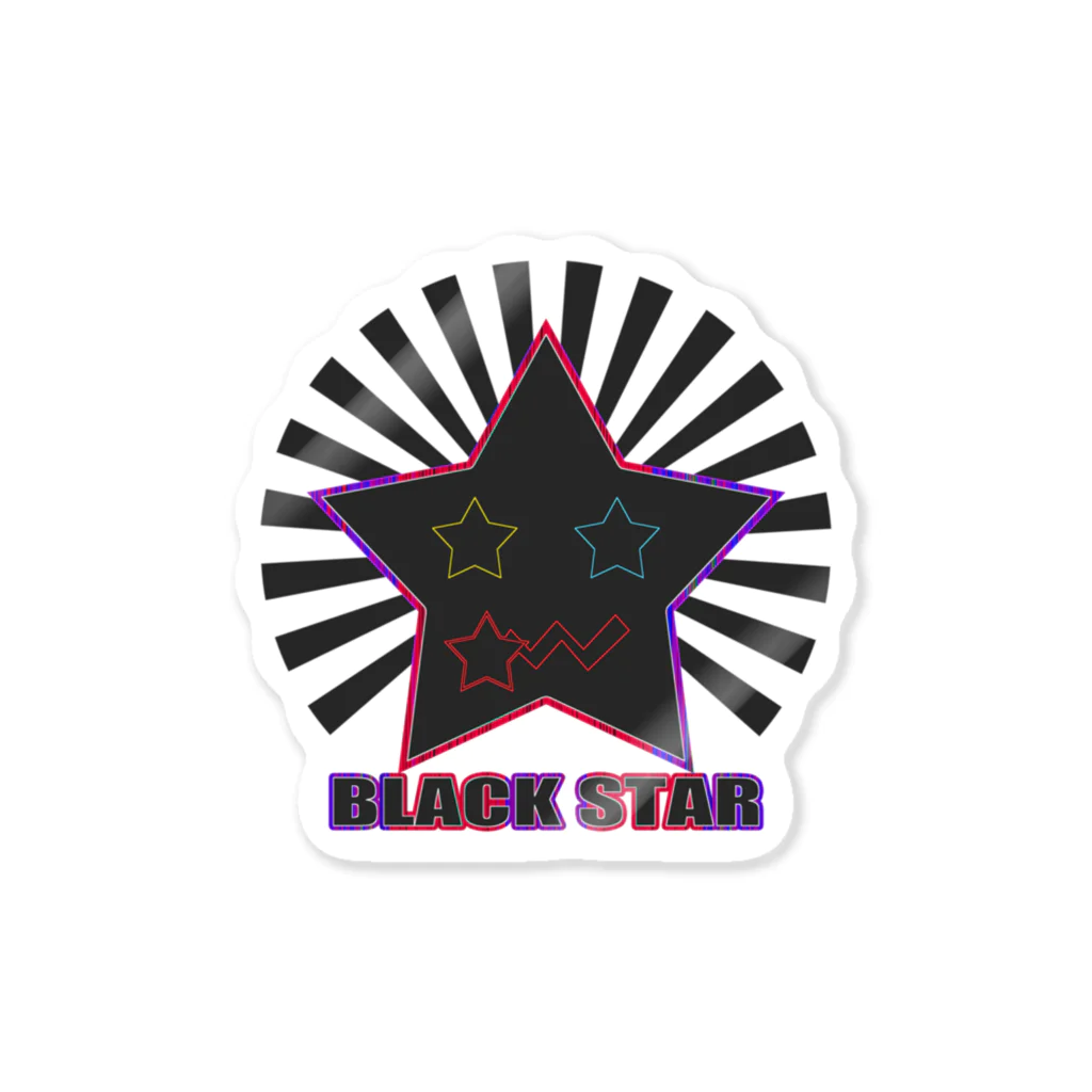 Ａ’ｚｗｏｒｋＳのブラックスター Sticker