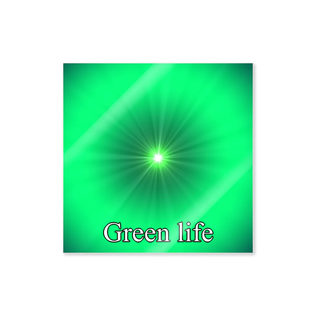 BLUE MINDのGreen life ステッカー