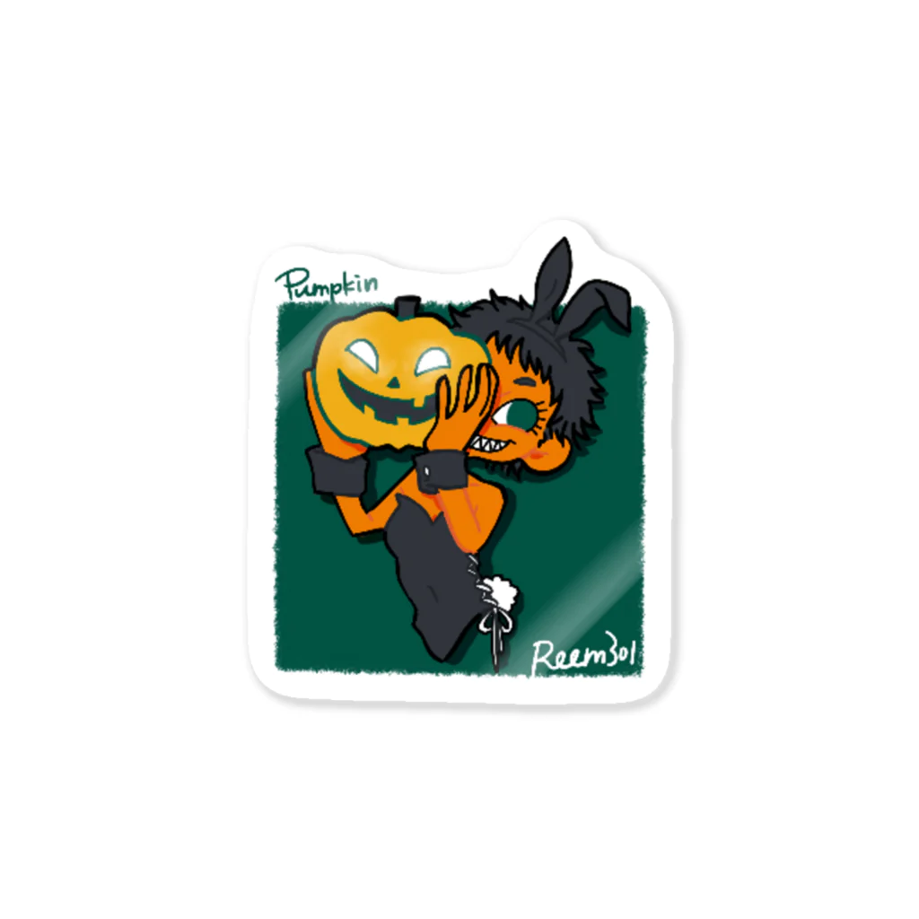 ROOM301のPumpkin girl Sticker