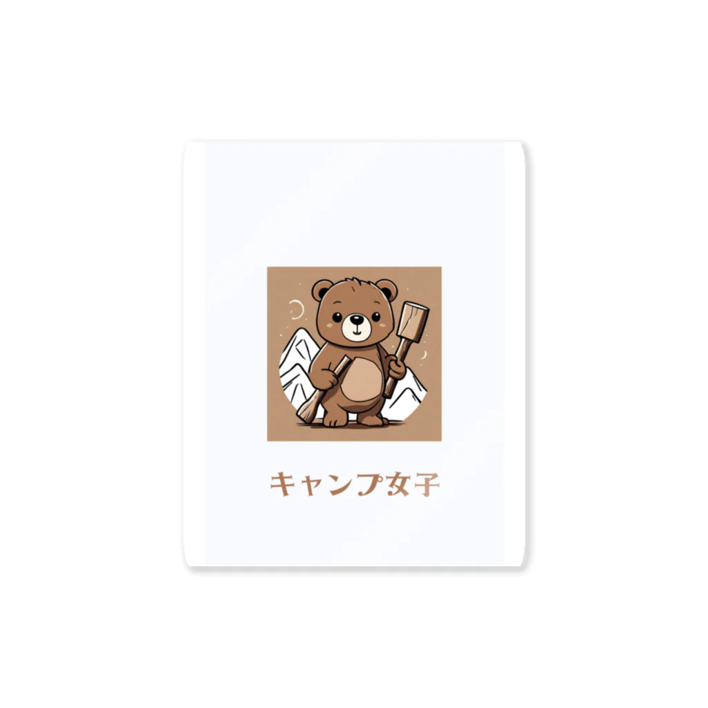 PORUPORU789の薪割りくまちゃん Sticker