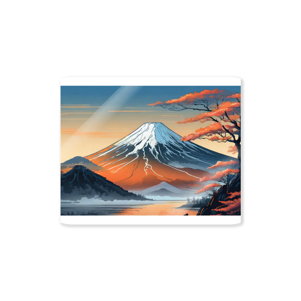 Happy Shopの富士山 Sticker