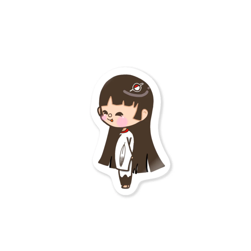 ゆーちゃんのおえかきの鶴の恩返し(鶴ちゃん) Sticker