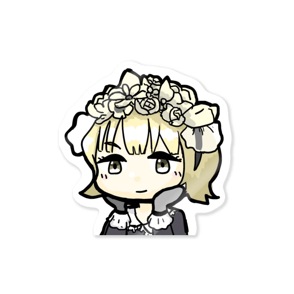 Belle-Blanc-Bouquetのベル子FA Sticker