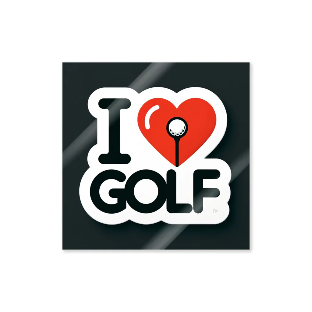 Kogaraseの𝑰 𝑳𝑶𝑽𝑬 GOLF ステッカー