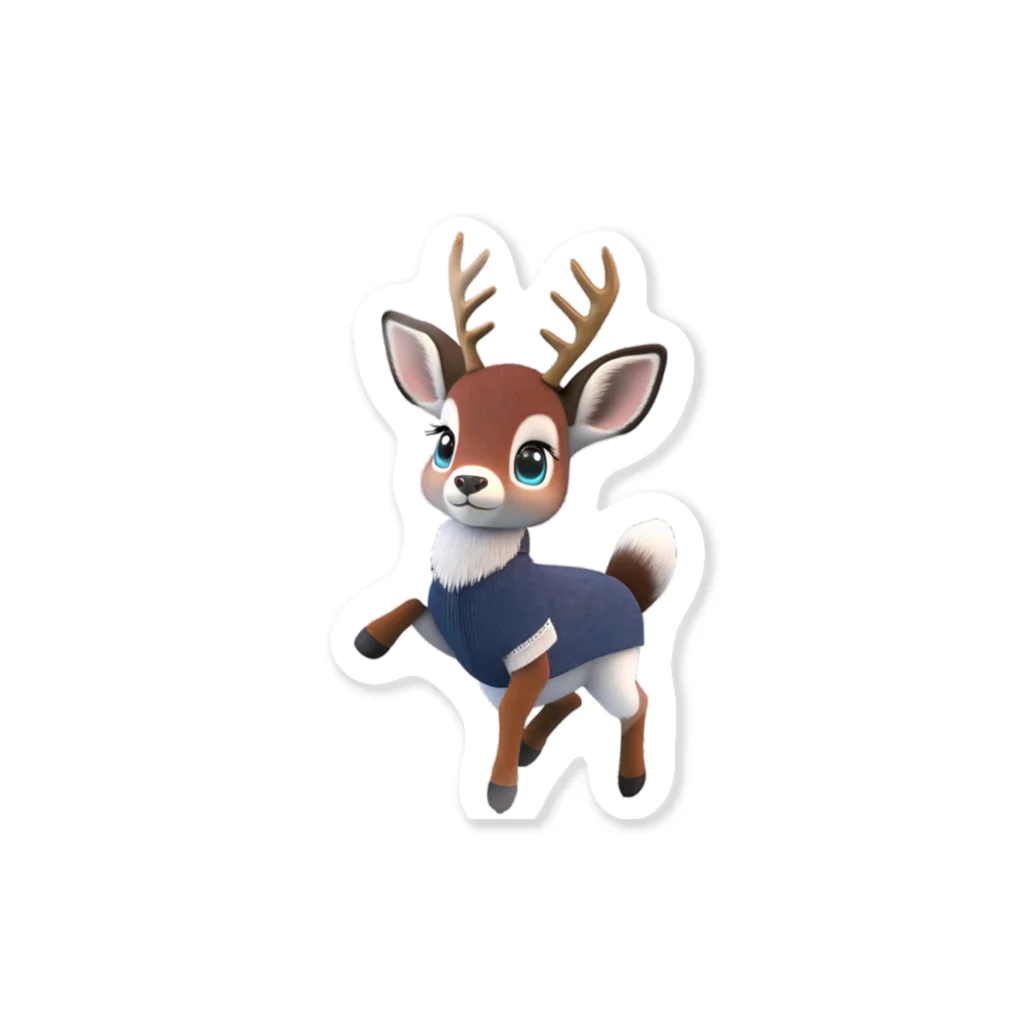 ぱんだまんのキュートな小鹿ダンス Sticker