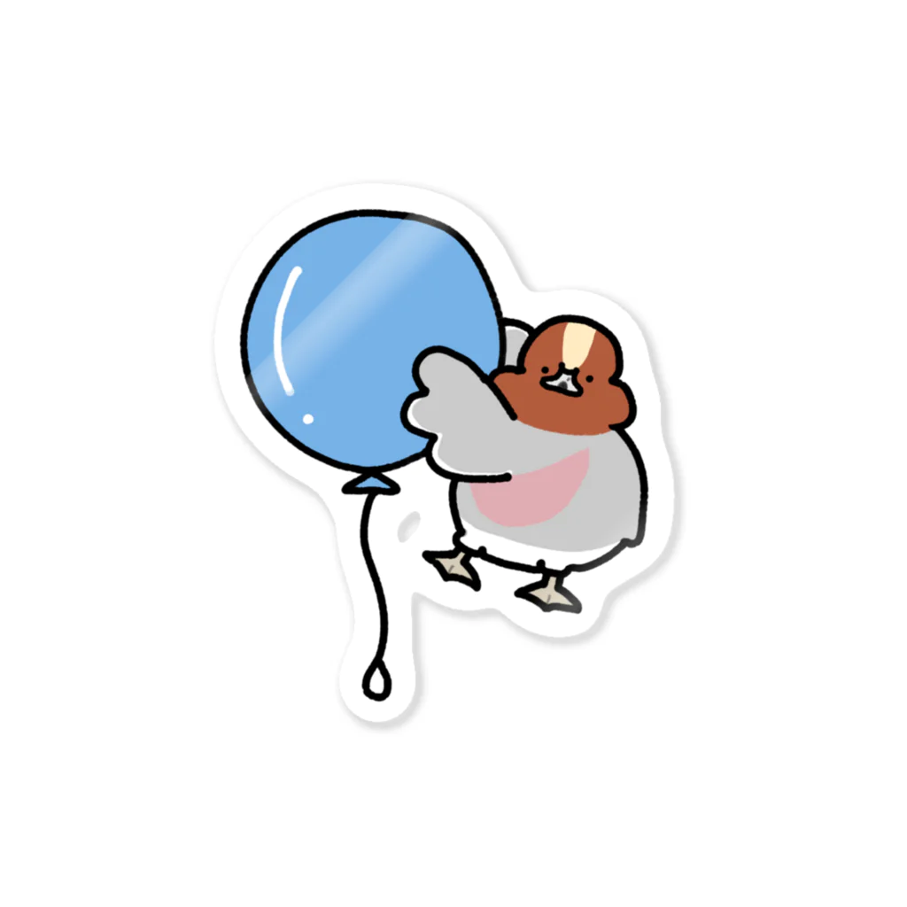 duck bird storeの風船 アヒル＆カモシリーズ 〈ヒドリガモ〉 Sticker