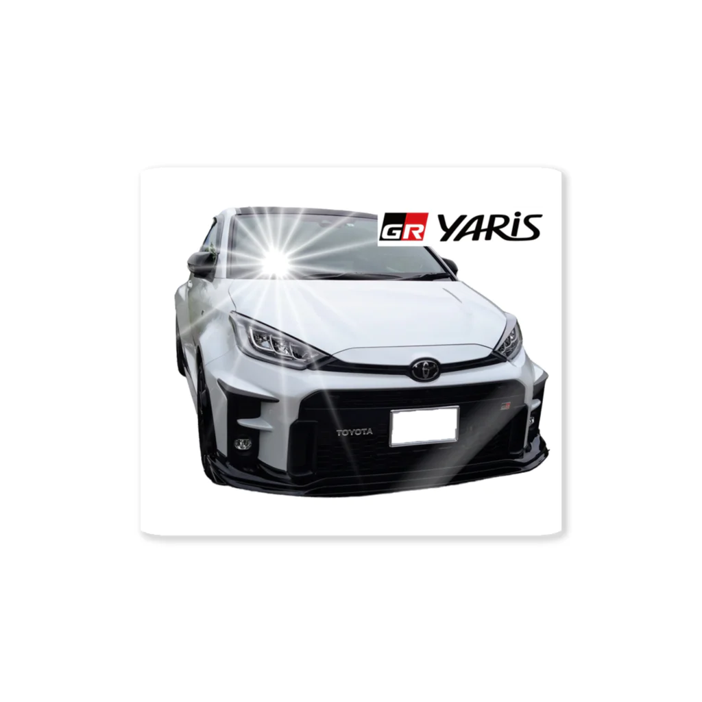 GRヤリスプリントグッズのTOYOTA 　GRヤリスのプリントグッズ Sticker