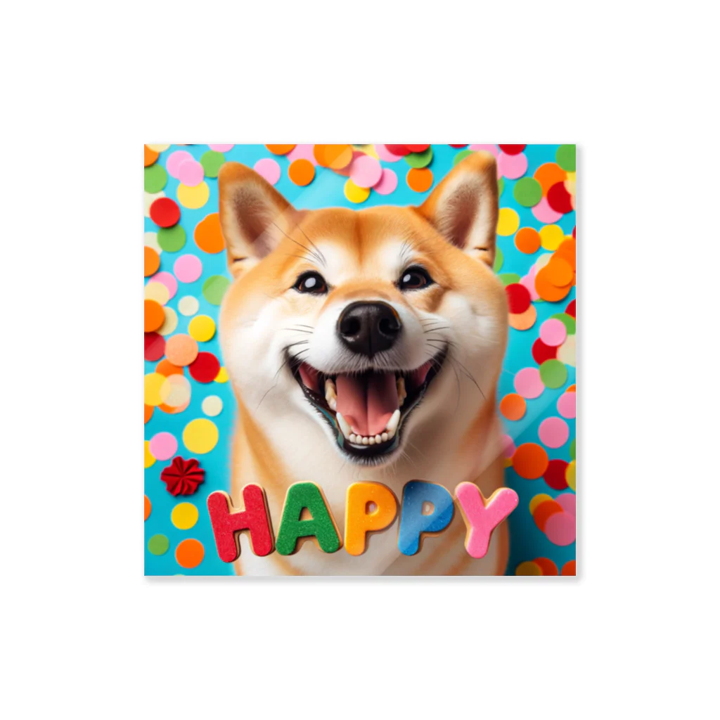 ANTARESの今日もハッピーな柴犬 Sticker