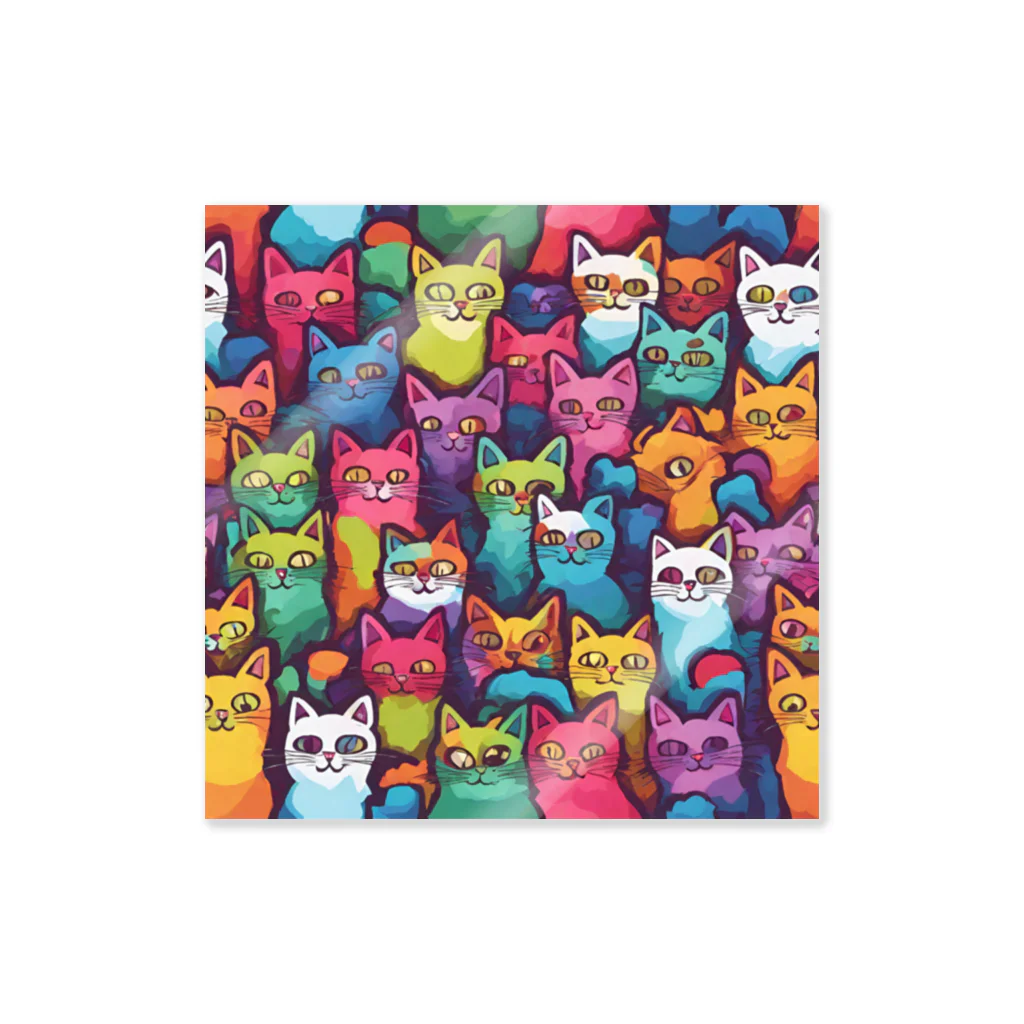 彩り屋のINSANITYcats Sticker