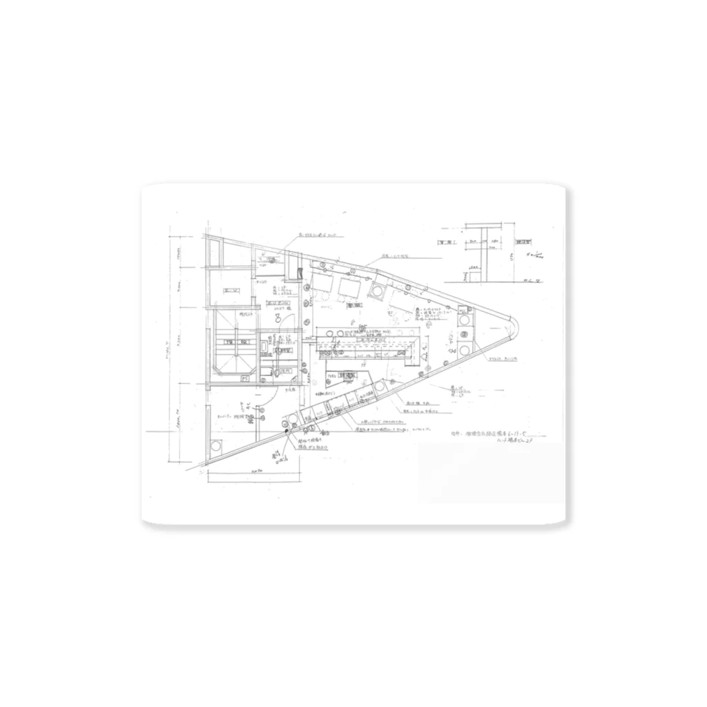 nawonkoのBARの見取り図 ステッカー