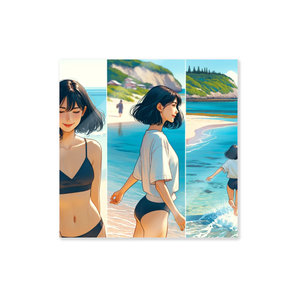 okinawa-okinawa-okinawaの夏の思い出１ Sticker