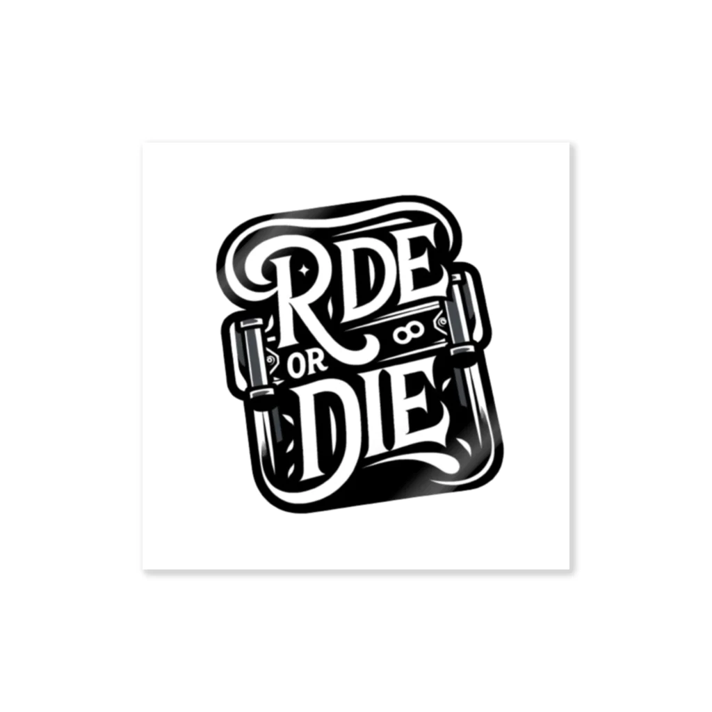 EXP(エクスペリエンスポイント)のRIDE or DIE ステッカー