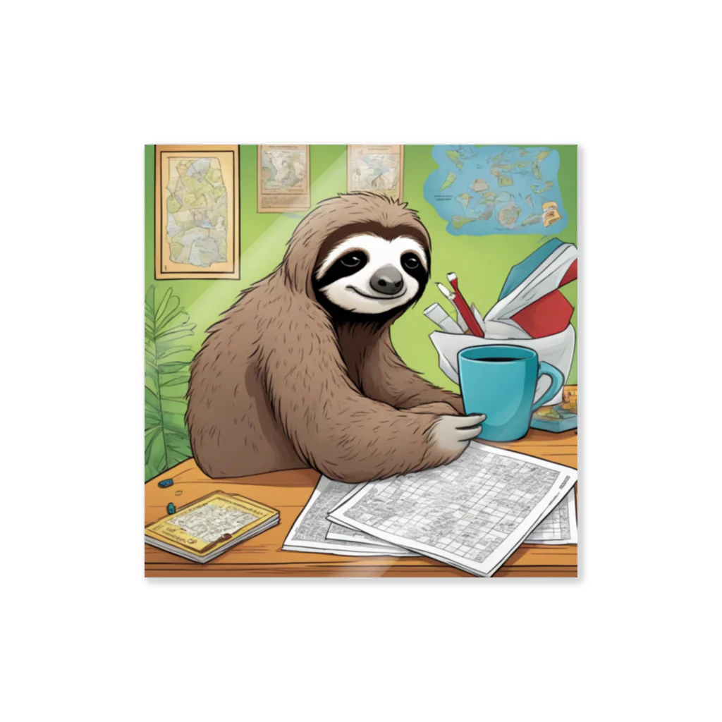 hobopoの"A Sloth Trying Various Things"  Sticker