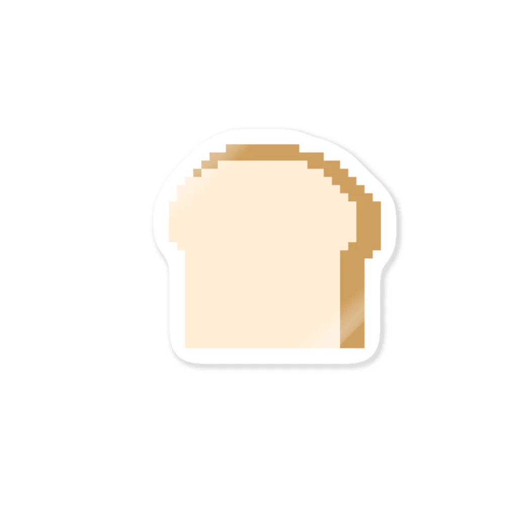 ドットのたべもの屋さんのドット 食パン Sticker