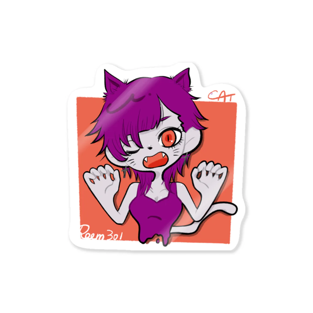 ROOM301のCAT girl  Sticker