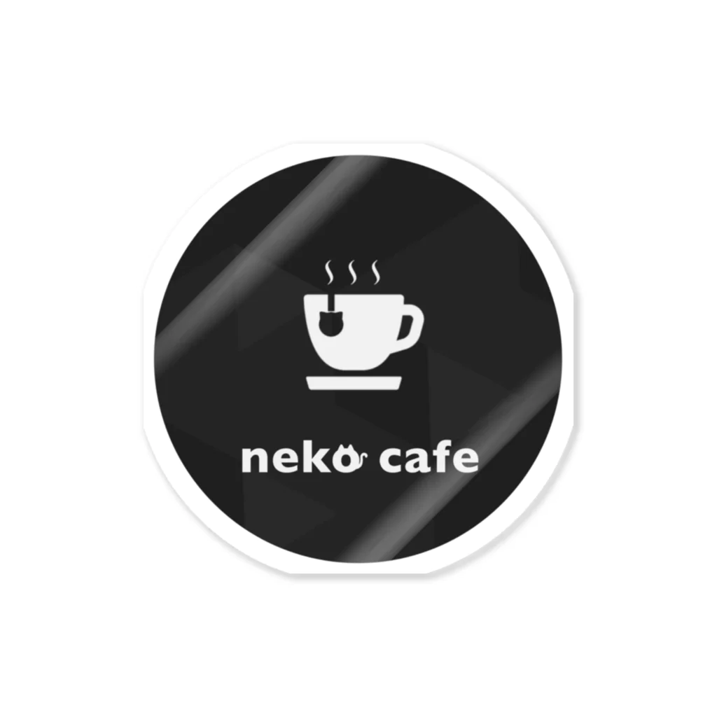 川上牧場のNeko Cafeオリジナルデザイン ステッカー