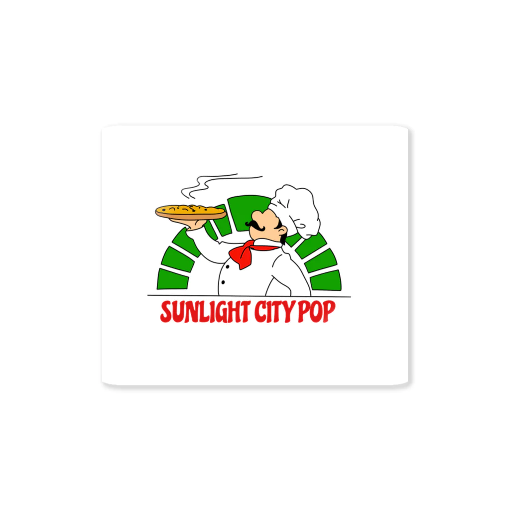 SUNLIGHT CITY POPの"PIZZA man" ステッカー