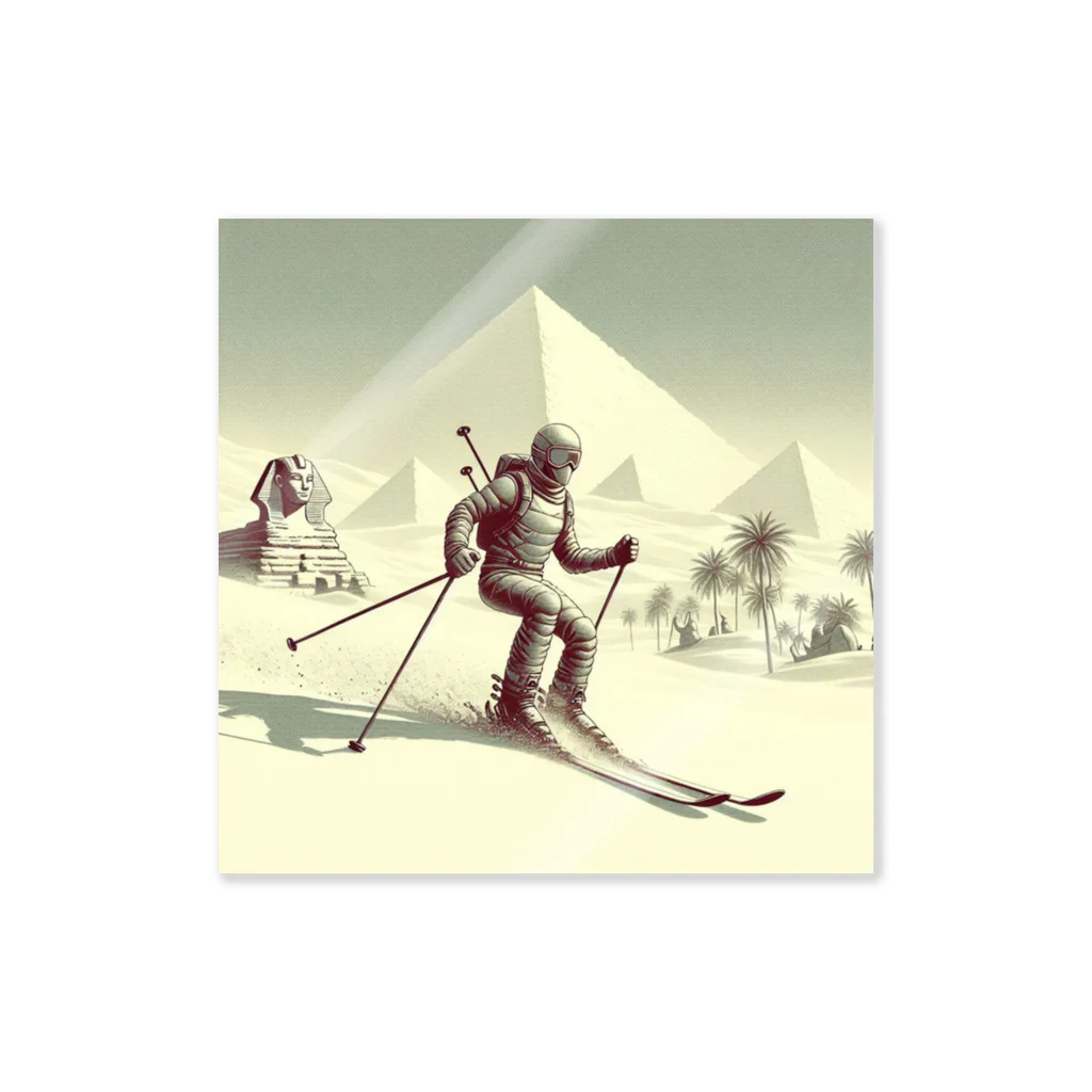 松本 矛盾の砂漠スキー ステッカー