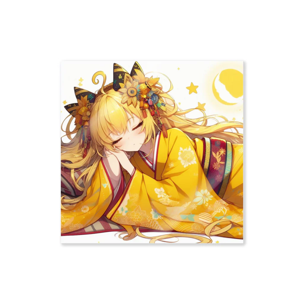 四神-Four Gods- Official SHOPの『qilin(Huanglong / Yellow Dragon)』黄竜 麒麟 ステッカー