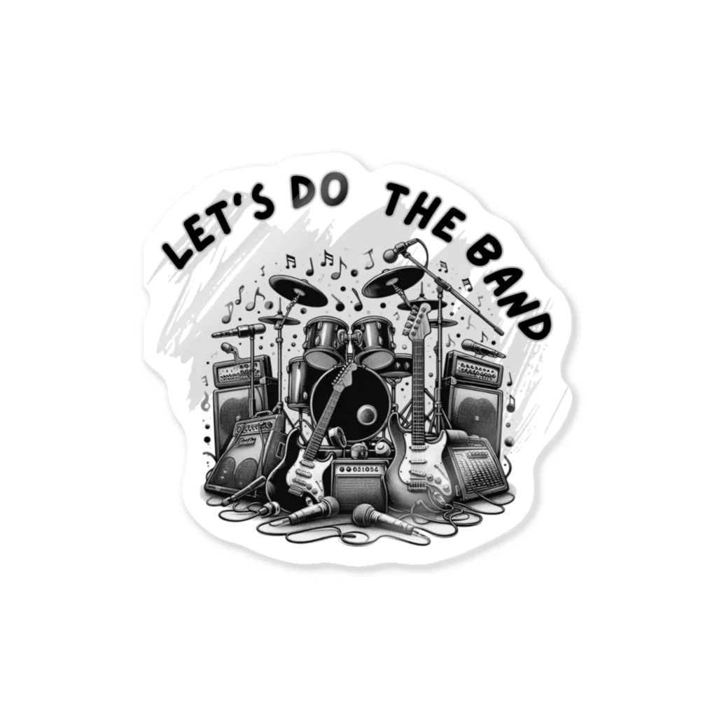 ロック堂のLET'S DO THE BAND ステッカー