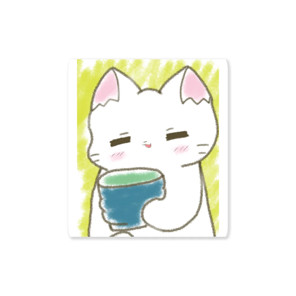 なくも/イラストレーターの今日は抹茶の日 Sticker