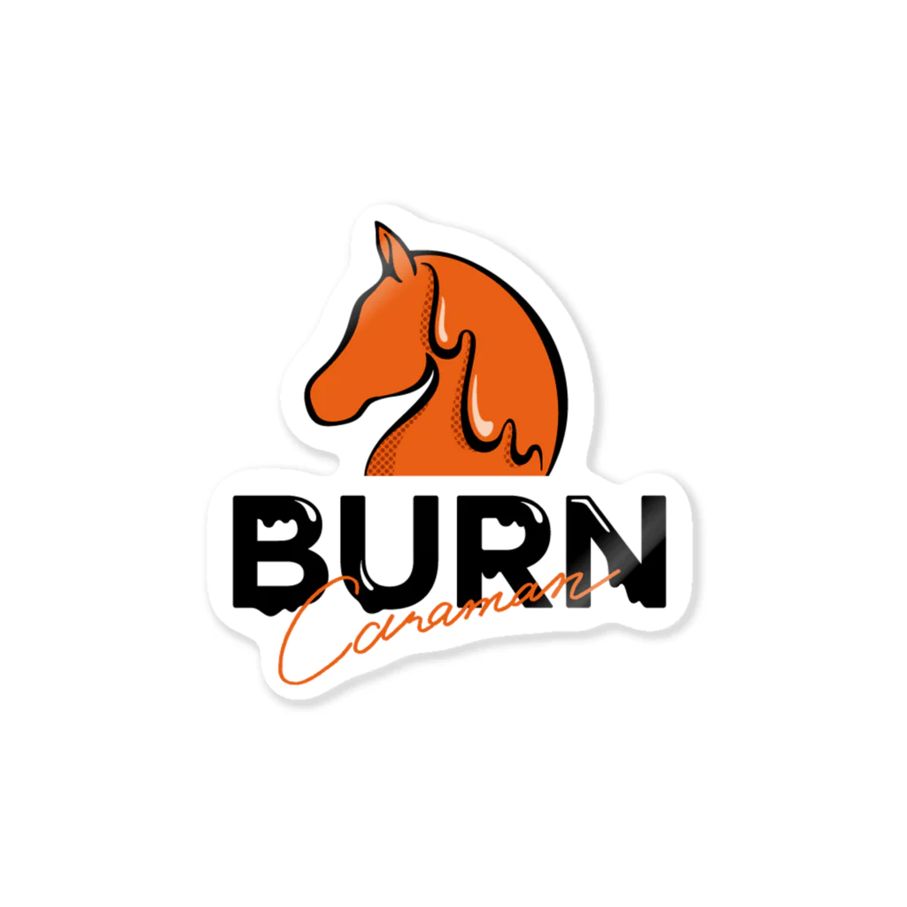 BURN CARAMAN（バーンキャラマン）のBURN CARAMAN（バーンキャラマン） Sticker